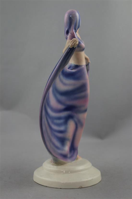 Josef Lorenzl for Goldscheider. An Art Deco figurine of a dancer, 26cm., slight restoration